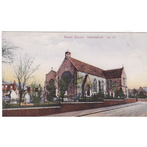 Parish Church Hadnesford Staffordshire Postcard (STF76526)