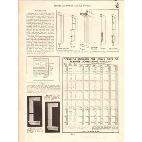 curtis companies inc 1941 silentite double hung window vintage catalog