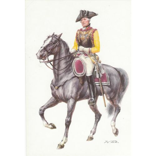 Konigreich Preuben 1760 Military Uniform Postcard (U13820)