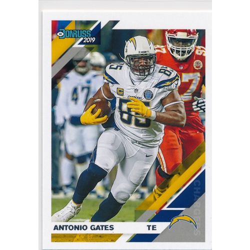 2019 Donruss Football Base 136 Antonio Gates Los Angeles Chargers