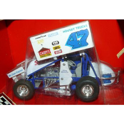 1/24 - 1/25 World Of Outlaws race car # 47 Johnny Herrera , in the box , the bo