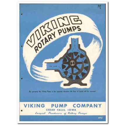 Viking Pump Company 1946 vintage industrial catalog rotary special