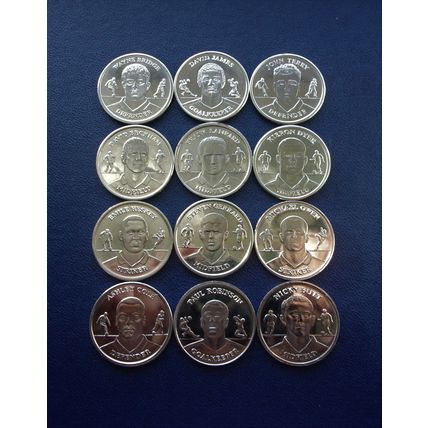 Sainsbury's England Football Squad Medallions 2004 (x12 Part Set).