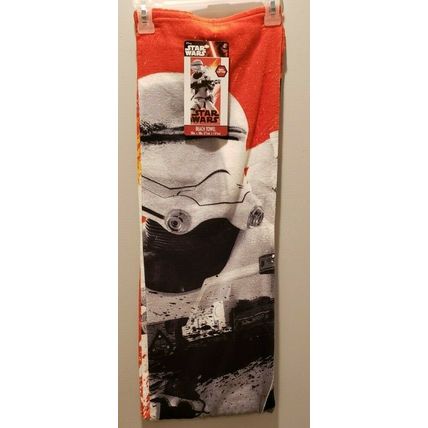 DISNEY STAR WARS STORM TROOPER PLUSH BEACH BATH SWIMMING PARTY TOWEL~NEW~