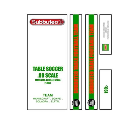 Table Football Subbuteo Label ref 199