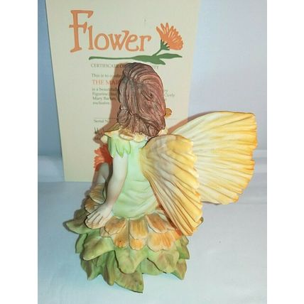 DANBURY MINT,CICELY MARY BARKER, FLOWER FAIRIES, THE MARIGOLD FAIRY, 1990. Mint.