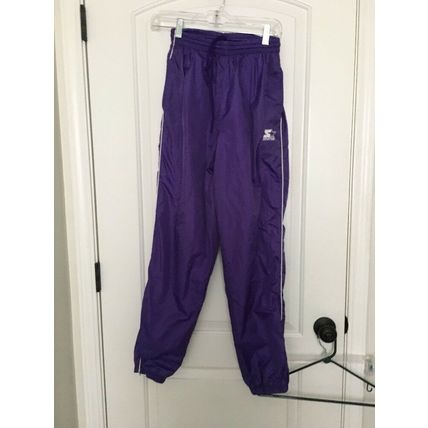 Starter Women's Purple & White Windbreaker Pants Athletic Size Small