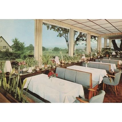 Restaurant in Hotel Weserberghof Germany Postcard