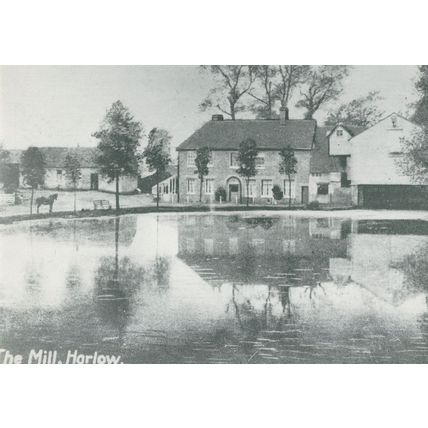 The Mill Harlow By River in 1900 Hertfordshire Postcard