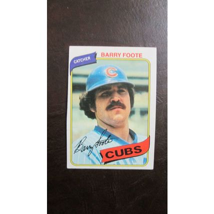 1980 Topps Barry Foote Chicago Cubs Card #398