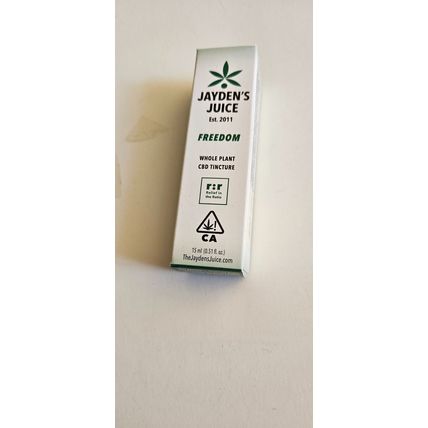 JADEN'S JUICE FREEDOM 15 ML WHOLE FLOWER TINCTURE CBD