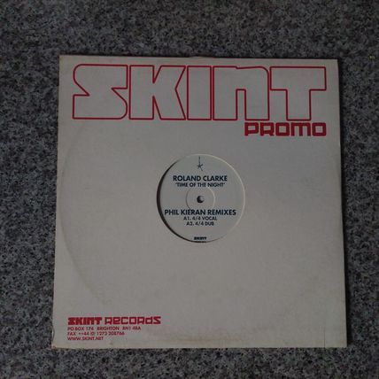 Roland Clarke – Time Of The Night (Phil Kieran Remixes) (SKINT76X) (12" Single)