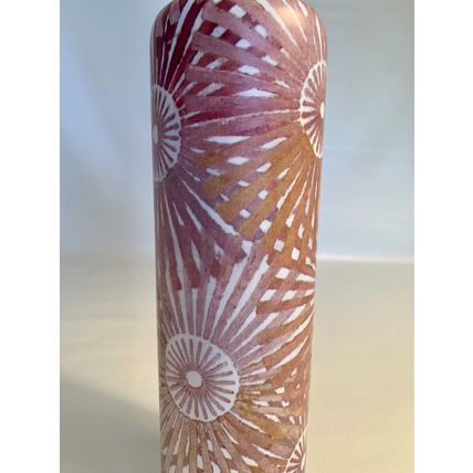 Stainless Steel Insulated Bottle 25oz HOT COLD Pink Abstract Art Watercolor Lid