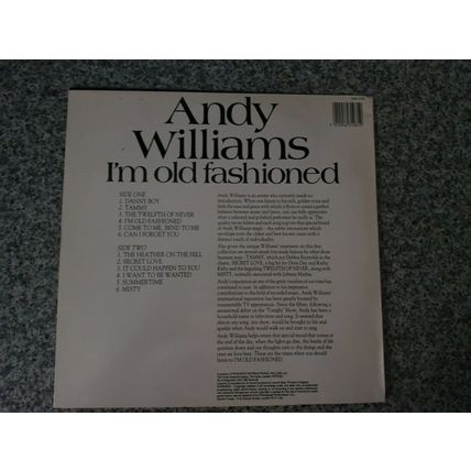 Andy Williams – I'm Old Fashioned (SHM3198) 1961 (LP)