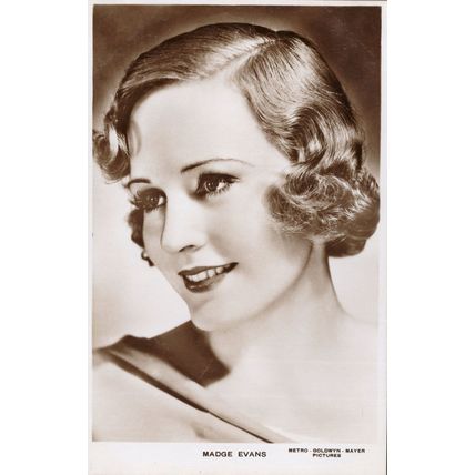 Madge Evans MGM Pictures Film Star Rare Real Photo Postcard