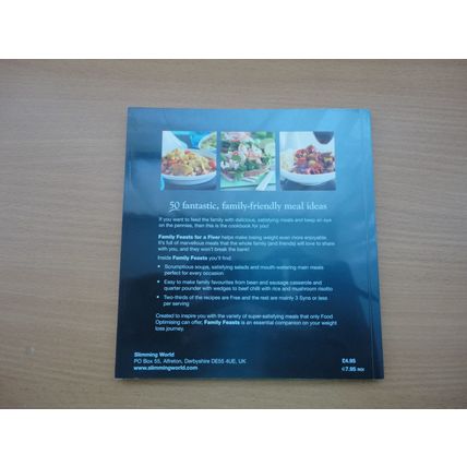 Slimming World Book Family Feasts For A Fiver 50 Fabulous Food Optimising Meals