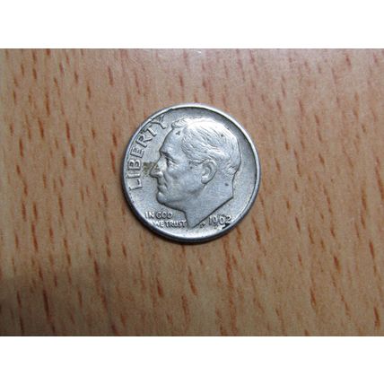 1962d Roosevelt Dime 10 Cents Coin