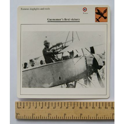 Guynemer's first victory - France - Dogfights & Raids - Collectors Club Card