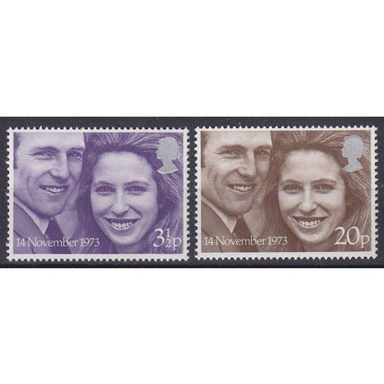 GB 1973 Royal Wedding Set SG941-942 Unmounted Mint