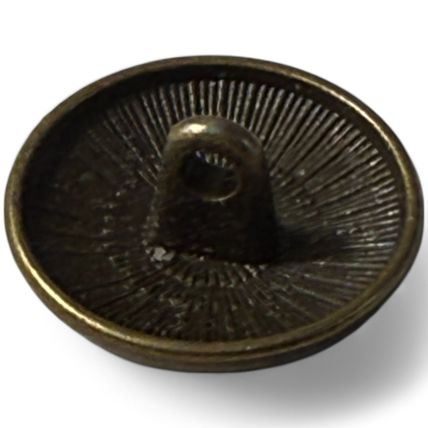 17mm Zinc Metal Sewing Shank Buttons Round Antique Bronze Flower Carved