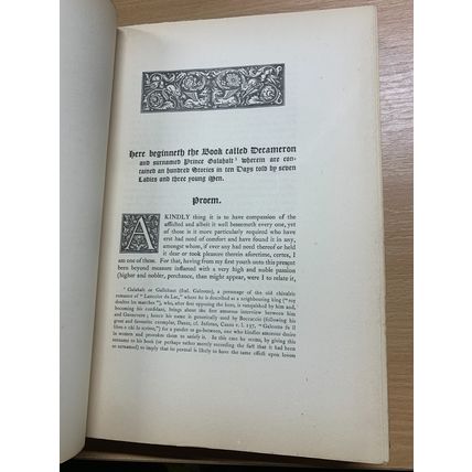 RARE* 1893 G BOCCACCIO "THE DECAMERON" LIMITED EDITION VOLS 1 & 2 BOOKS (EV5)