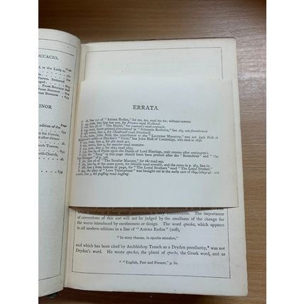 1870 "THE POETICAL WORKS OF JOHN DRYDEN" POETRY POEMS HARDBACK BOOK (P5)