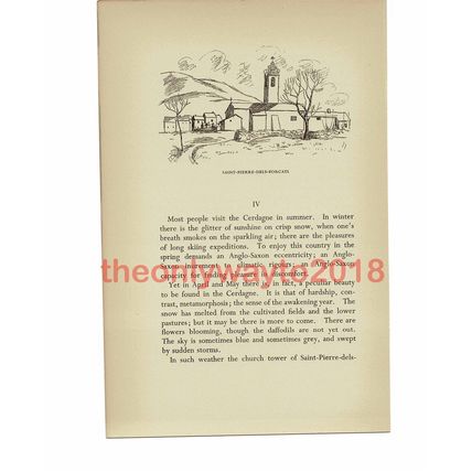 Saint Pierre Dels Forcats, Catalan France, Book Illustration (Print), 1939