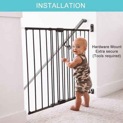 Toddleroo by North States Baby Gate for Stairs: Easy Swing & Lock Series 2 Child