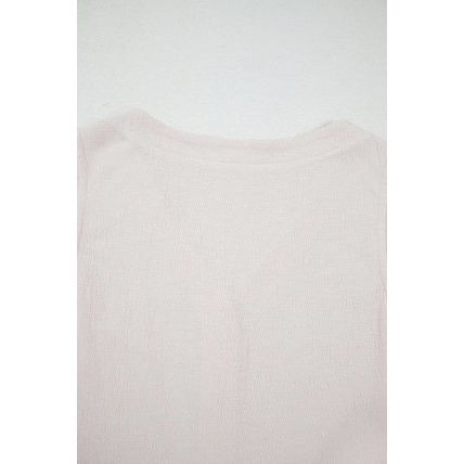 Apricot Buttoned V Neck Tank Top and Wide Leg Pants Casual Outfit