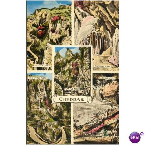 Vintage Multi-View postcard - Cheddar, Somerset