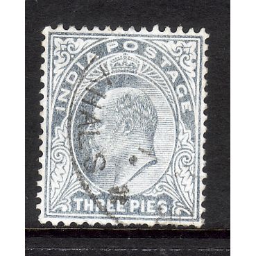INDIA 1902 SG 119 3p GREY FINE USED#7