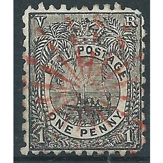 Fiji 1894 SG77 1d Black Fine Used .. ..
