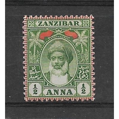 Zanzibar.SG188 1/2a Yellow-Green.Mounted Mint.Jan19a