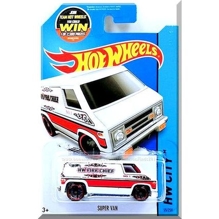 Hot Wheels - Super Van: HW City 2015 - HW Rescue #55/250 (2015) *White Edition*