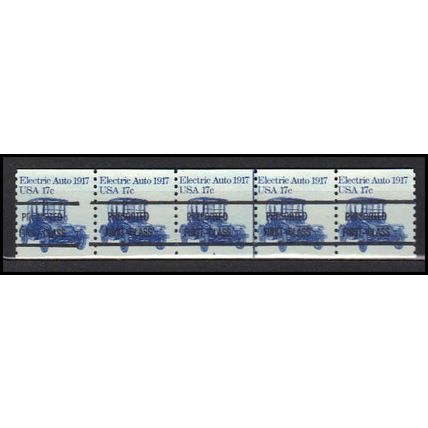 1906av 17c Electric Auto Fine MNH Dry Gum PNC 4A/5 Gap 2L AA0200