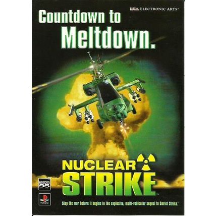 Advertising NUCLEAR STRIKE Postcard (Electronic Arts)