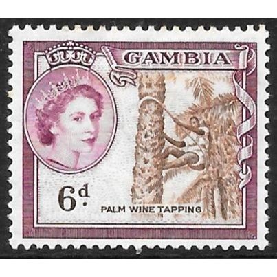 1953 Queen Elizabeth II - 6d Mounted Mint C2