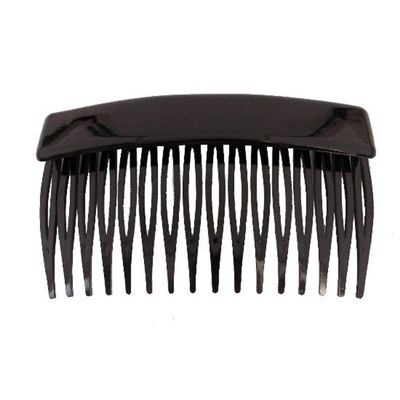 Large Lip French Back Comb (Tortoise Shell or Black)[ Black ]