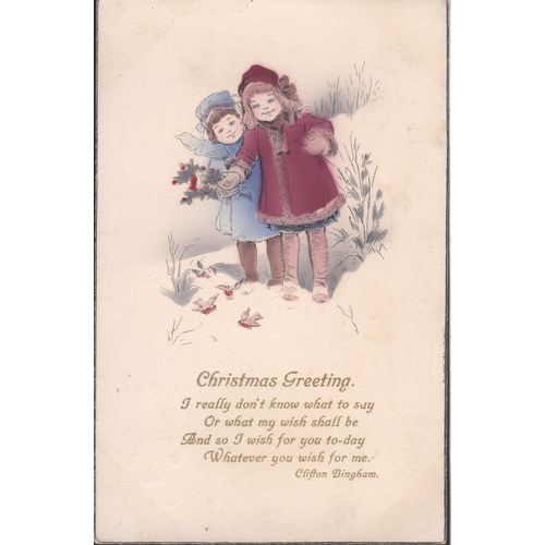Antique PC 1916 - Christmas Greeting