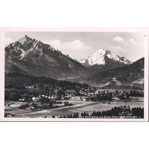 Vintage Austria Postcard 1960 - Igls i. Tirol 900 m mit seris 2719 m - Habicht m