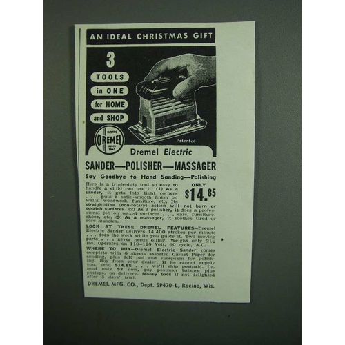 1950 Dremel Sander-Polisher-Massager Ad - Ideal Gift