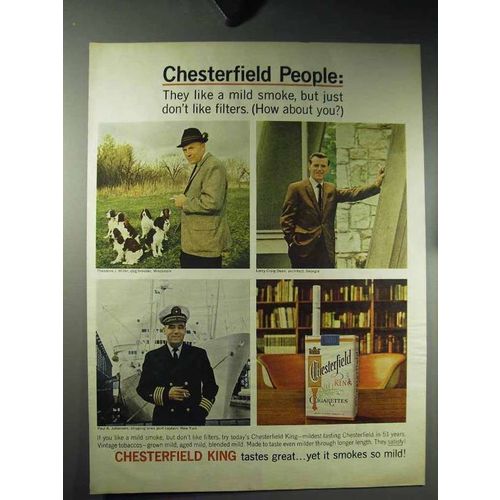 1964 Chesterfield Cigarettes Ad - Chesterfield People