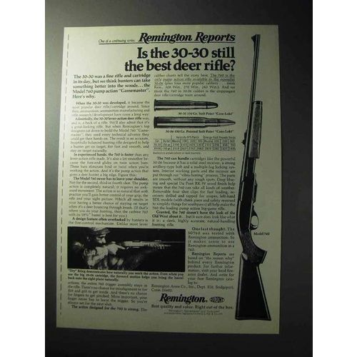 1977 Remington Model 760 Rifle Ad - Best Deer Rifle
