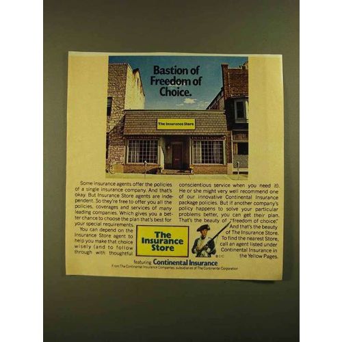 1979 Continental Insurance Ad - Bastion of Freedom