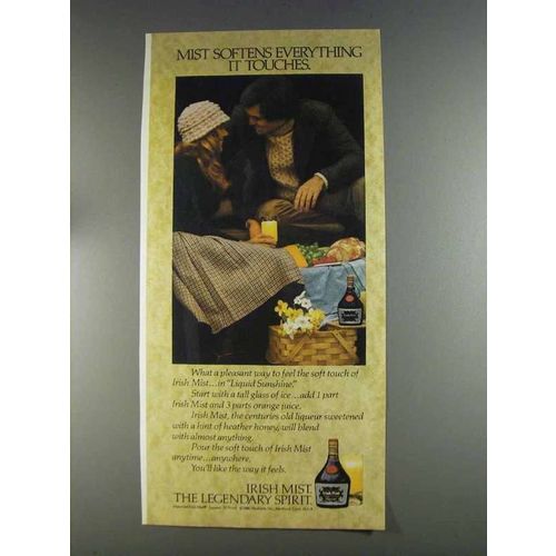 1980 Irish Mist Liqueur Ad - Softens Everything