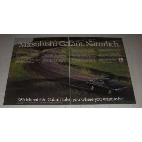 1986 Mitsubishi Galant Ad - Mitsubishi Galant. Naturlich