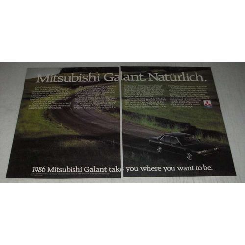 1986 Mitsubishi Galant Ad - Naturlich
