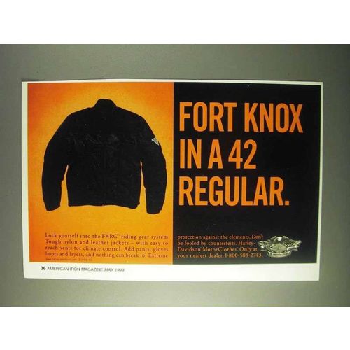 1999 Harley-Davidson FXRG Riding Gear System Ad