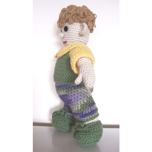 DOLL Dan Dolly crochet toy collectible fully clothed height 16 inch