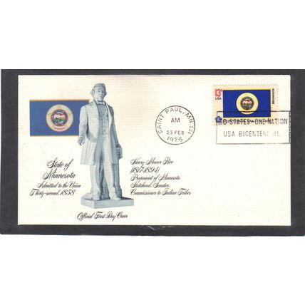 FDC Fleetwood 1664 13c Minnesota (Cachet-U/A) CV01182